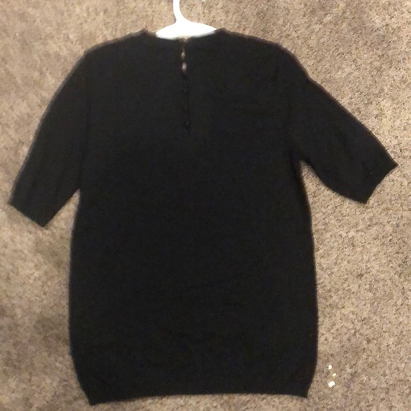 Who What Wear Women's Button Back BlackSweater - Picture 4 of 5